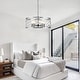 preview thumbnail 13 of 17, Bella Depot Industrial Black Metal Cage Dimmable Chandelier 70-Inch Adjustable Pendant Light for Kitchen Island, Hallway - 20"