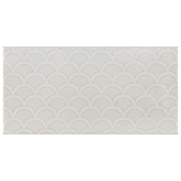 slide 2 of 6, Merola Tile Camden Decor Antique Bianco 4" x 8" Ceramic Wall Tile Case (50 Tiles)