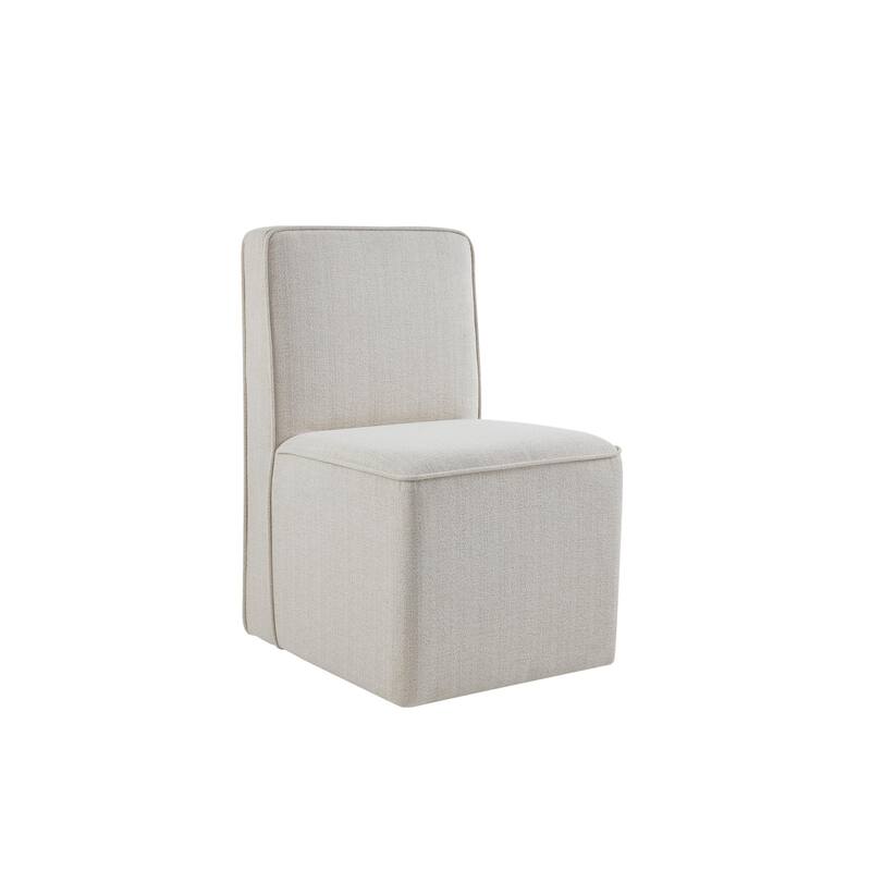 Modern 2 Piece Kitchen Dining Chair Set with Hidden Casters, Stain Resistant, Waterproof for Dining Room Kitchen Living Room