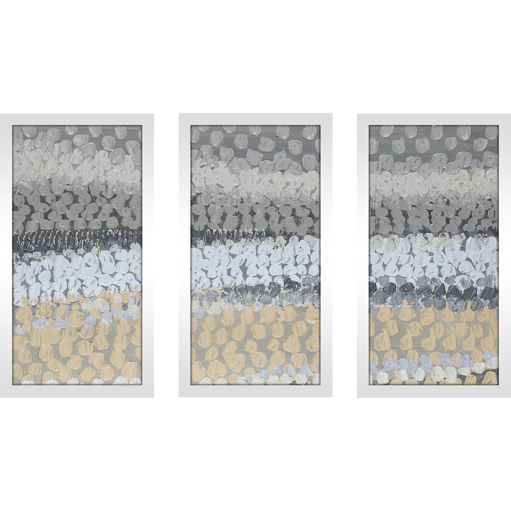 "Modern Harvest Abstract I" 3 Piece Print on Acrylic