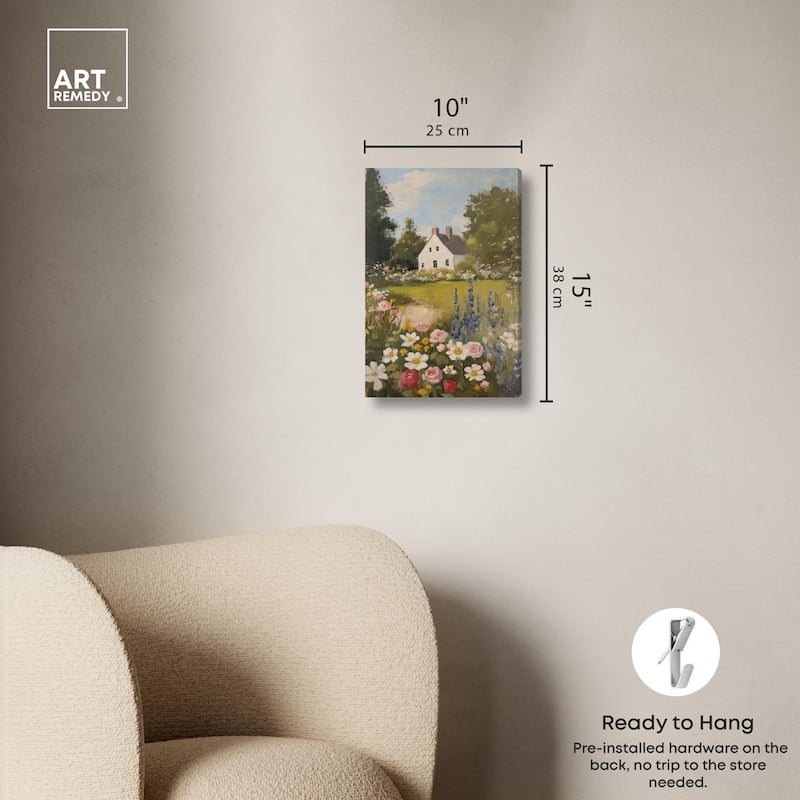 Floral Farmhouse I Canvas by Art Remedy, Gallery Wrapped
