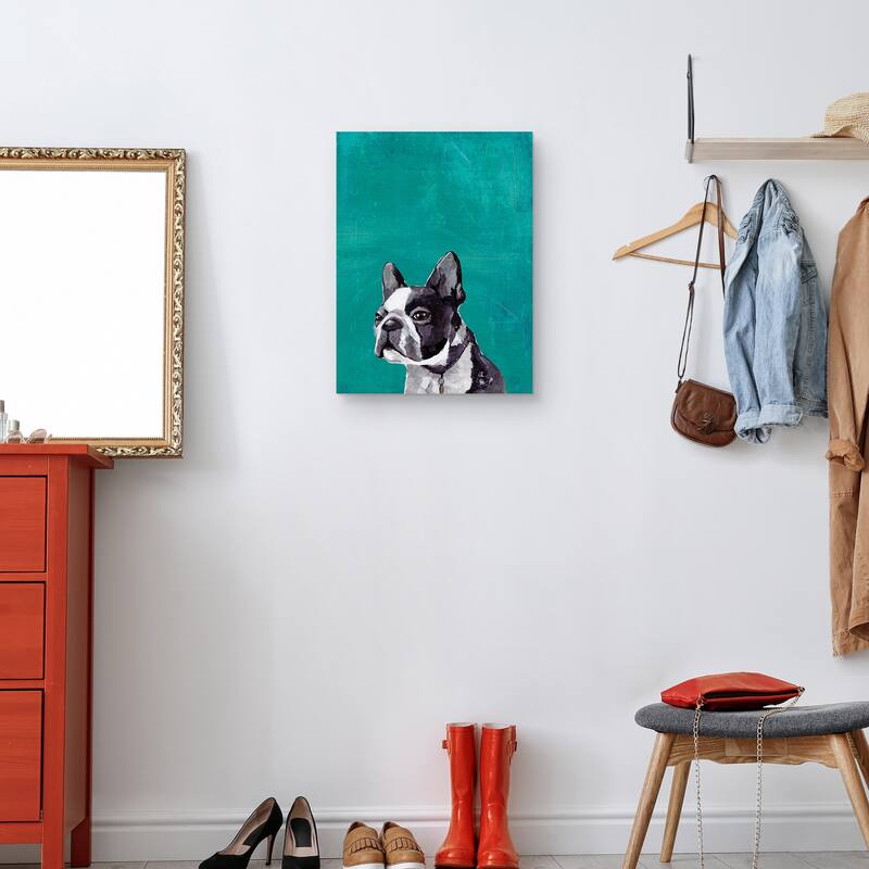 Frenchie Puppy Canvas Art Print