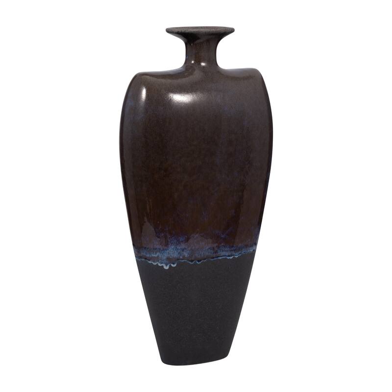 Sagebrook Home Neader Stoneware Vase, Elegant Matte Finish, Novelty, Stoneware, Ombre, Perfect for Any Room