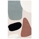 preview thumbnail 5 of 15, SAFAVIEH Handmade Fifth Avenue Regan Mid-Century Modern Wool Rug 7' Square - Beige/Black - Square