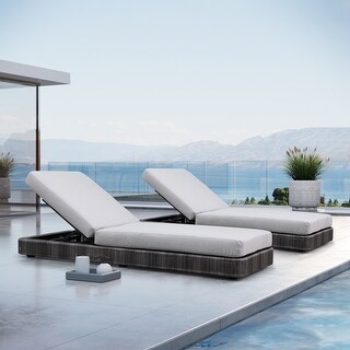 The Laze Moderno Outdoor Chaise Lounge (Set of 2)