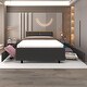 preview thumbnail 4 of 28, Classic steamed bread shaped backrest, metal frame, solid wood ribs, with four storage drawers, sponge soft bag