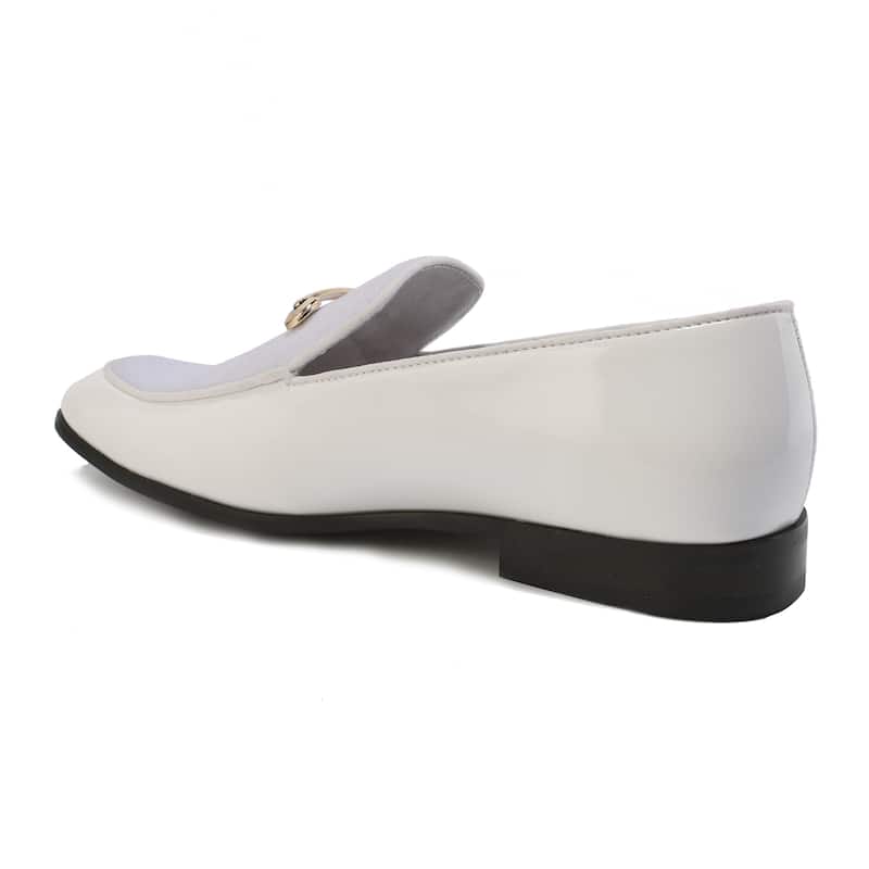 Gino Vitale Velvet & Patent Leather Slip On Dress Loafer