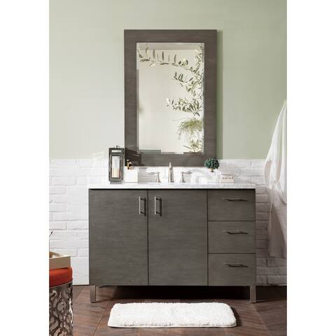 James Martin Vanities Metropolitan 48" Single Vanity, Silver Oak