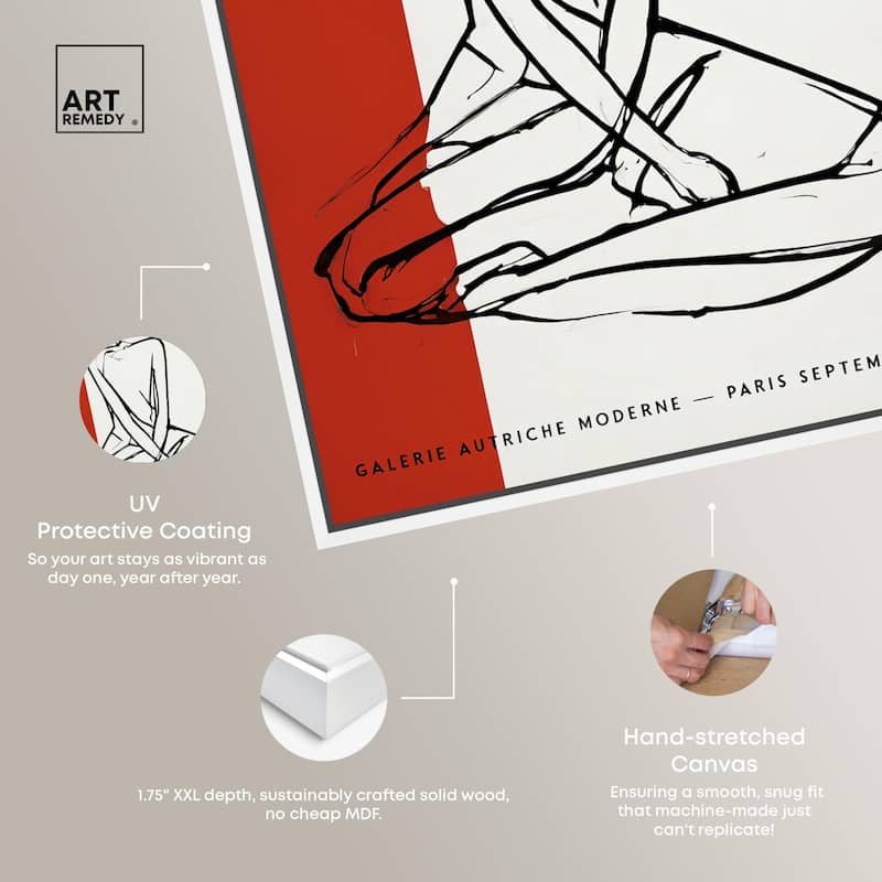 Schiele's Red and White Canvas by Art Remedy