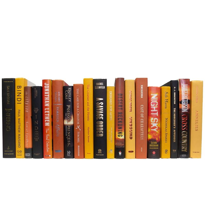 Books Yellow Decorative Accessories: Bonfire Mixed Media Color By The Foot