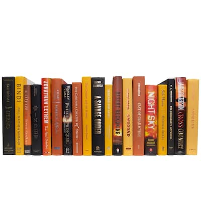 Books Yellow Decorative Accessories: Bonfire Mixed Media Color By The Foot