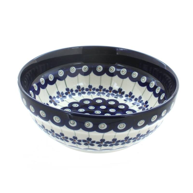 Blue Rose Polish Pottery Zaklady Cereal Bowl