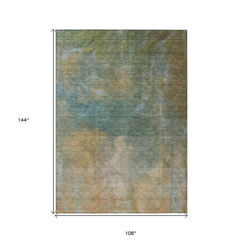 HomeRoots Abstract Transitional Rectangle Outdoor Rug