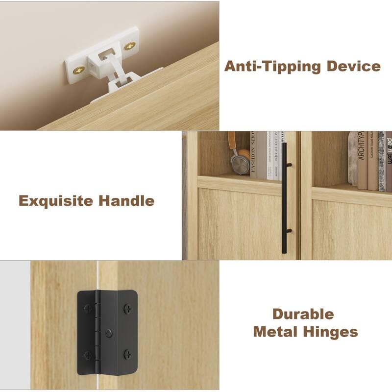 70 Inch Tall Narrow Storage Cabinet with Open Shelves for Small Spaces, Bathroom, Laundry Room Corner
