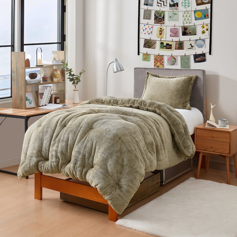 Bae, She Thick® - Coma Inducer® Oversized Comforter Set - Twin XL - Silver Sage