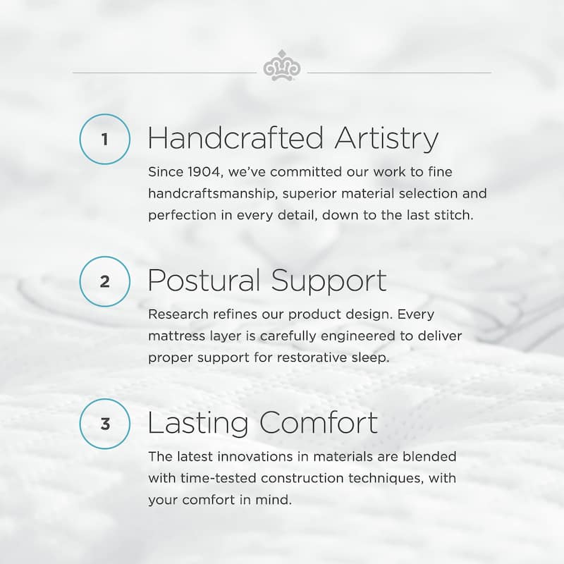 Kingsdown Passions Engleson Cushion Firm 15 Inch Hybrid Euro Pillow Top Mattress, Foundation Included