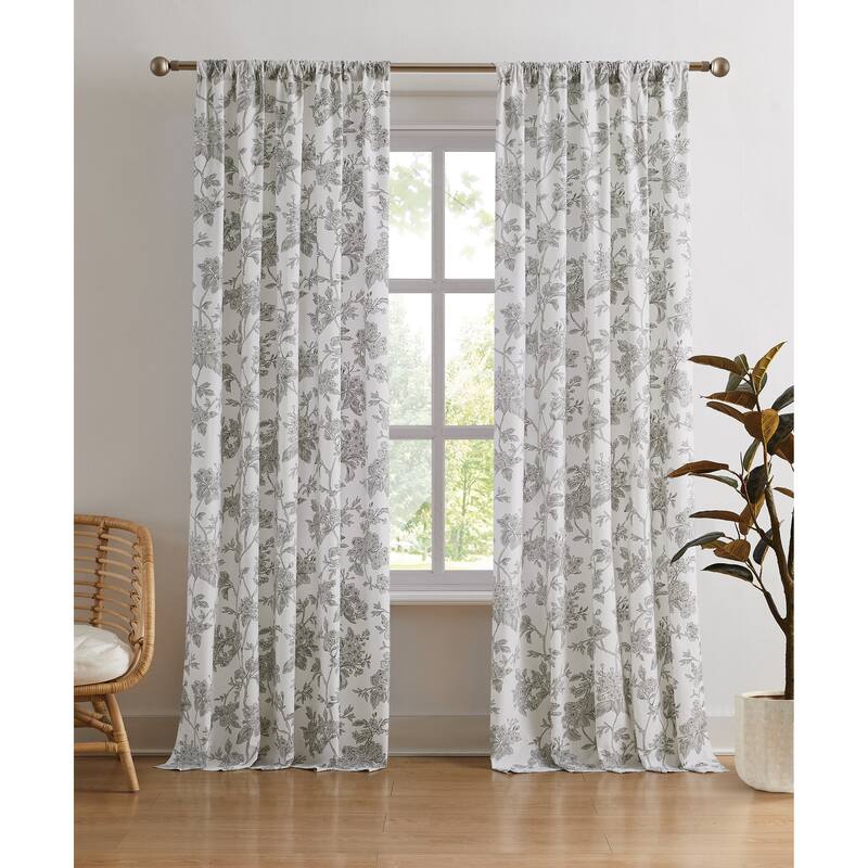 Brooklyn Loom Mila Floral Window Curtain