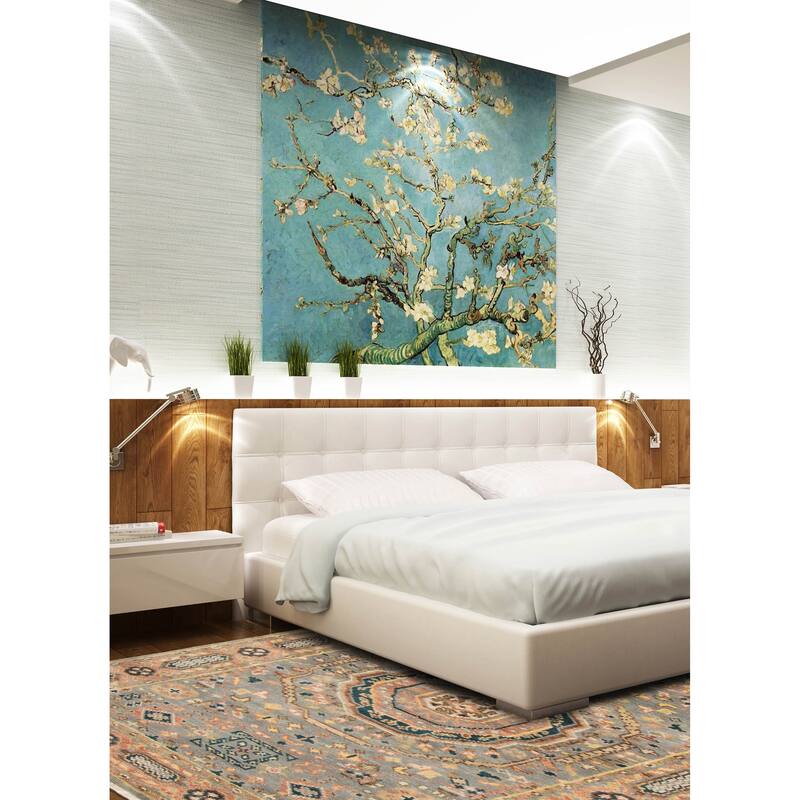 ECARPETGALLERY Hand-knotted Jules Serapi Grey Wool Rug - 5'1 x 7'11