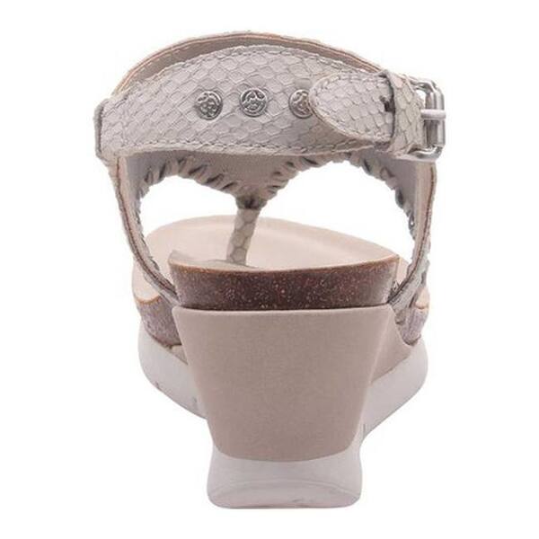 Shop Otbt Women S Meditate Thong Sandal Sport White Leather Overstock 26270526