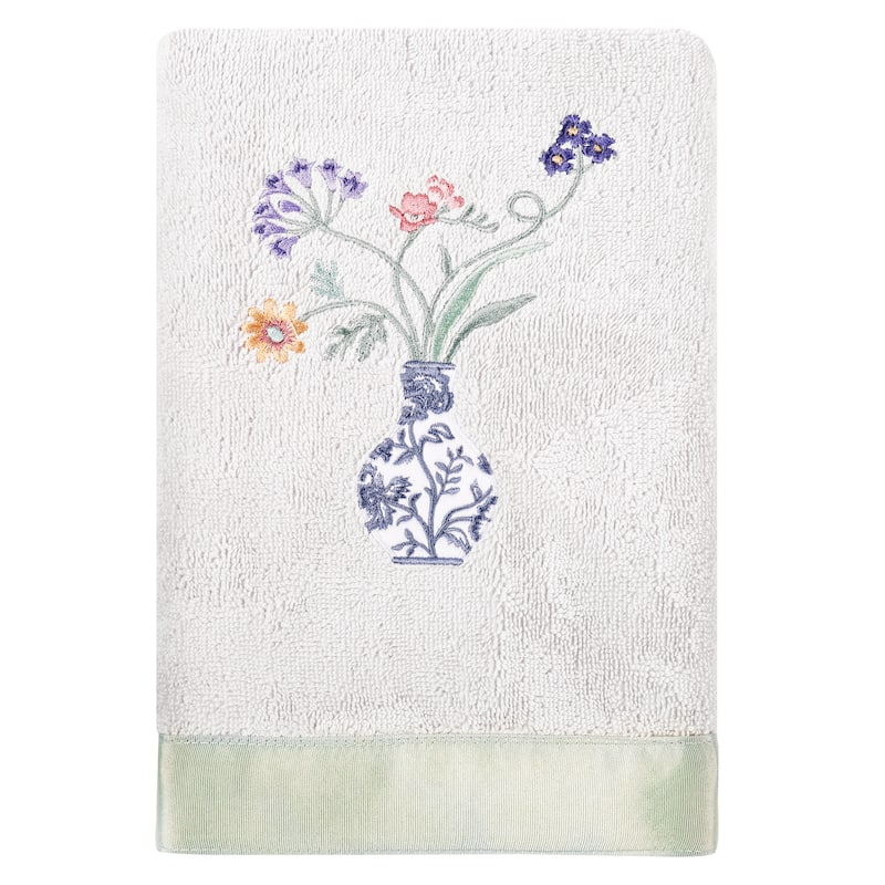 Authentic Hotel and Spa 100% Turkish Cotton Stella 3PC Embellished Towel Set