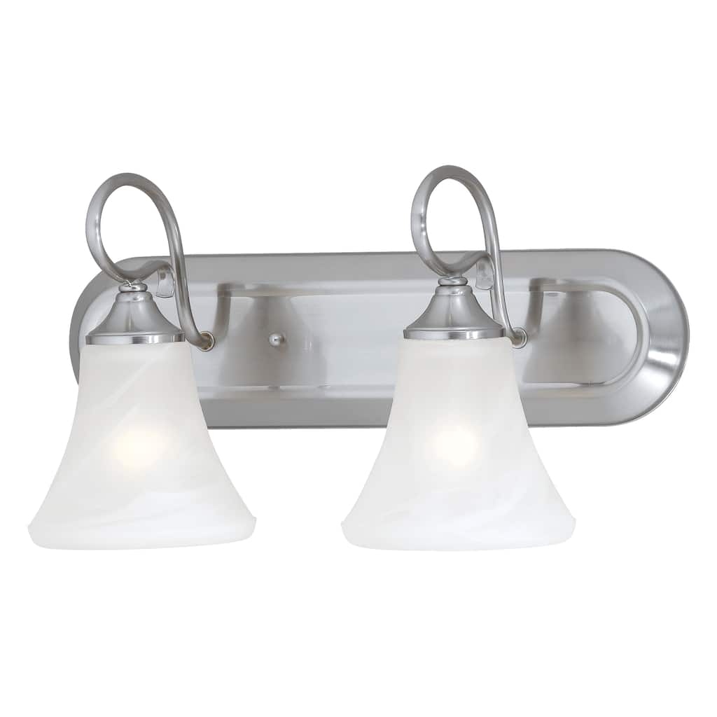 Elipse 18-inch Wide 2-Light Vanity Light in Brushed Nickel