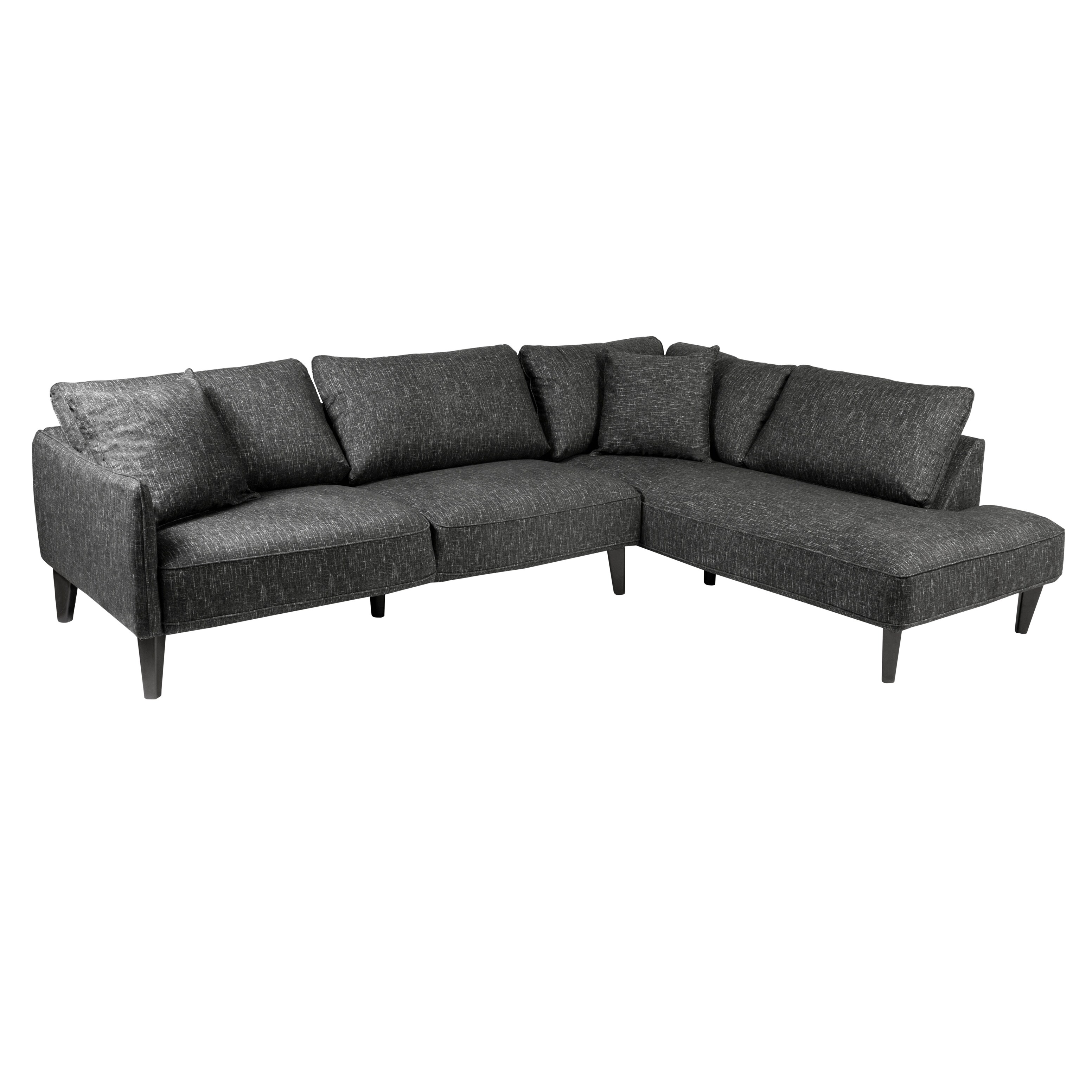 Asher 2pc sectional with laf sale chaise