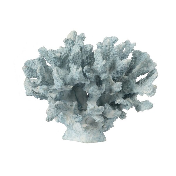 9.75" Blue Traditional Faux Coral Accent - N/A