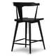 preview thumbnail 5 of 11, Poly & Bark Enzo 23.5" Seat Height Counter Stool - Solid Oak Wood