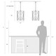 preview thumbnail 10 of 20, Modern Farmhouse Cylinder Pendant Light Wood Grain Island Light for Kitchen Island Dining Room