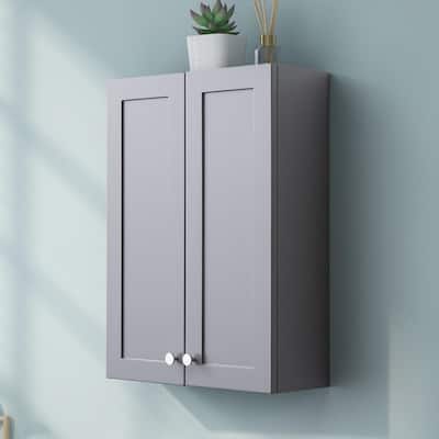 Bathroom Wall Cabinet, - 7.92"D x 19.49"W x 27.3"H