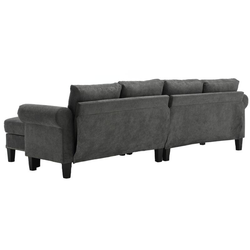 Convertible Sectional Sofa with Storage