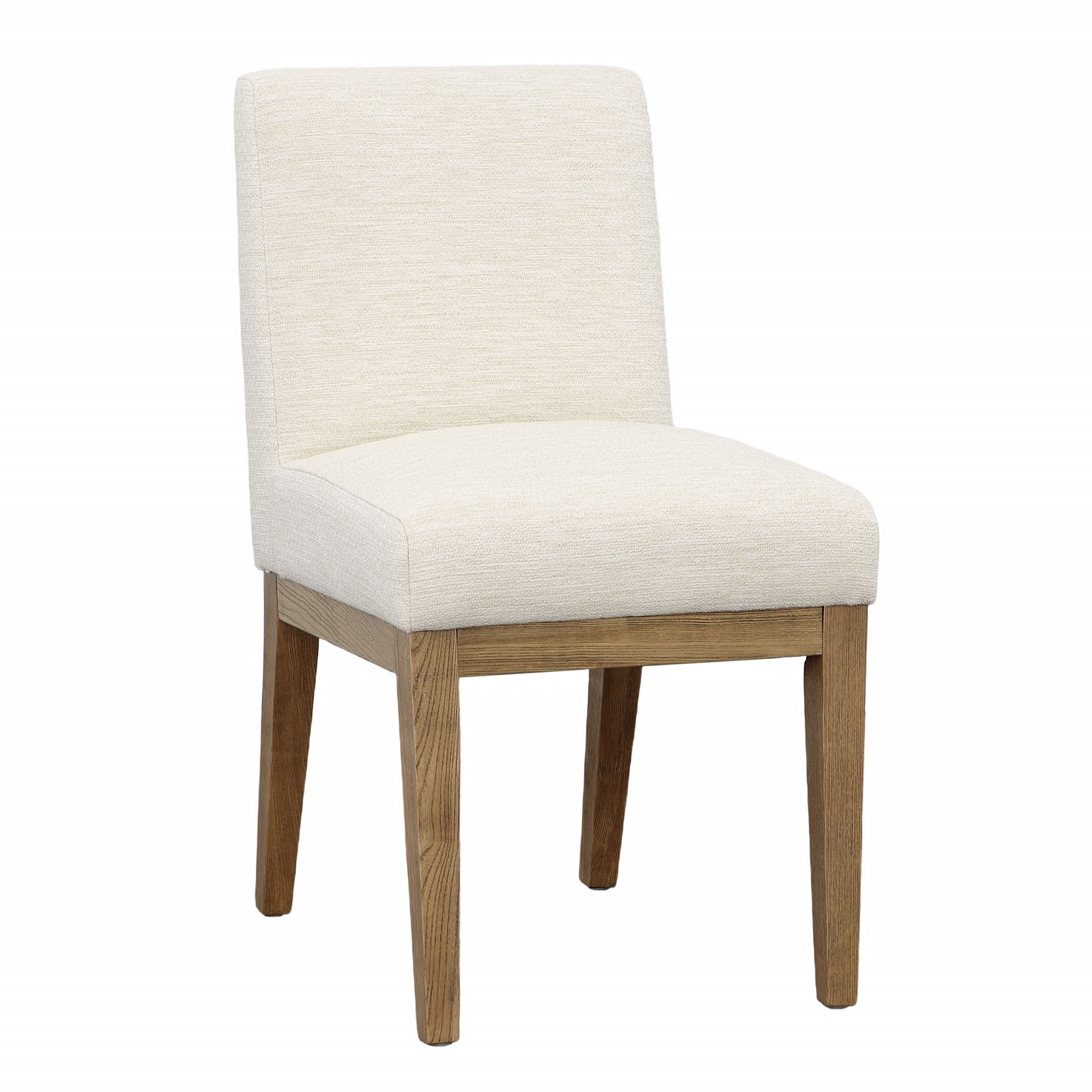Willow Polyester Upholstered Dining Chair, Cream