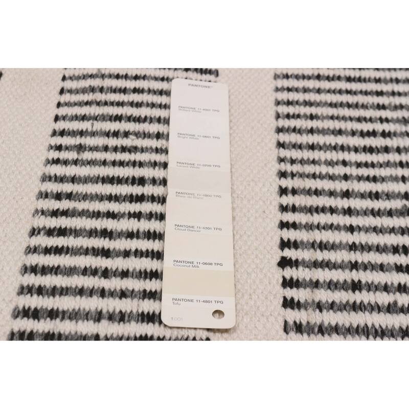Ankara Black, White Kilim 5'2" x 7'6" - 5'2 x 7'6