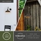 preview thumbnail 5 of 10, VAXCEL Dorado 1-Light Dark Bronze Dusk to Dawn Sensor Farmhouse Outdoor Wall Sconce , Gooseneck Steel Shade, Dark Sky Compliant