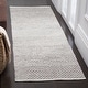 preview thumbnail 48 of 84, SAFAVIEH Handmade Flatweave Montauk Geert Cotton Rug 2'3" x 10' Runner - Light Grey/Ivory - Runner