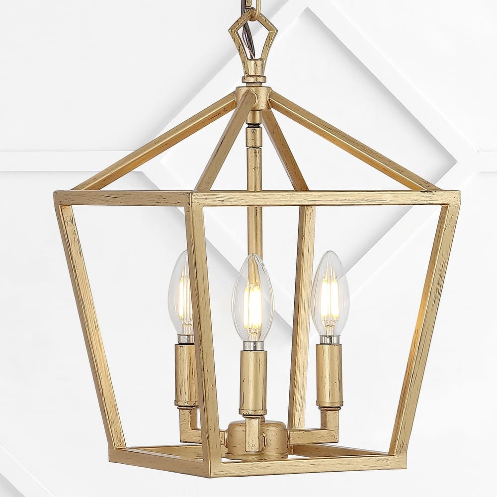 Marion Lantern Metal LED Pendant, by JONATHAN Y