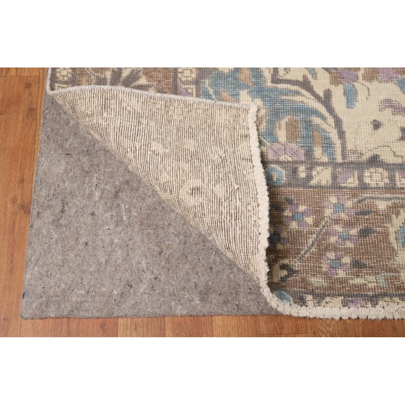 Traditional Floral Tabriz Persian Rug Traditional Handmade Wool Carpet - 9'7"x 12'8"