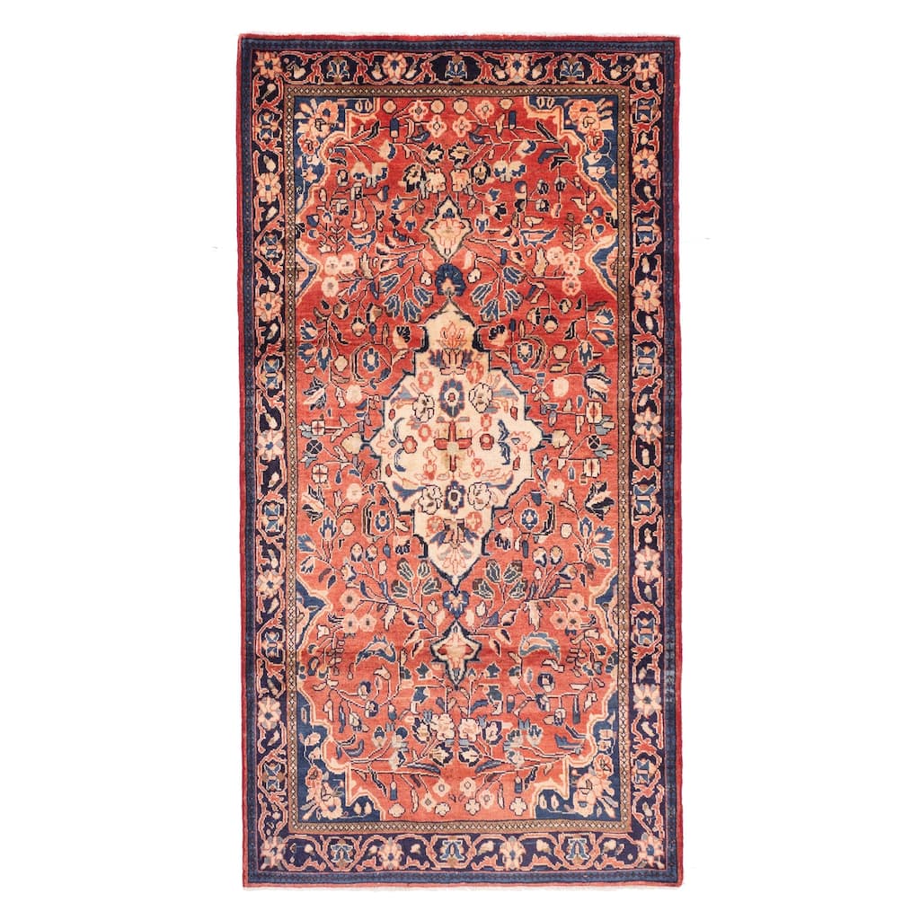 ECARPETGALLERY Hand-knotted Andelz Dark Copper Wool Rug - 4'3 x 8'3