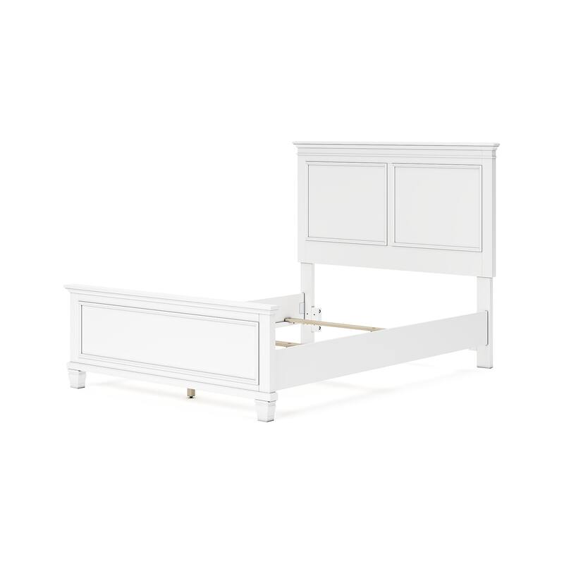Signature Design by Ashley Fortman Panel Bed - White - Full