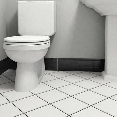 Merola Tile Santorini Nero 5.86" x 7.86" Zocalo Structural Base Ceramic Wall Trim Tile - (1 Tile)