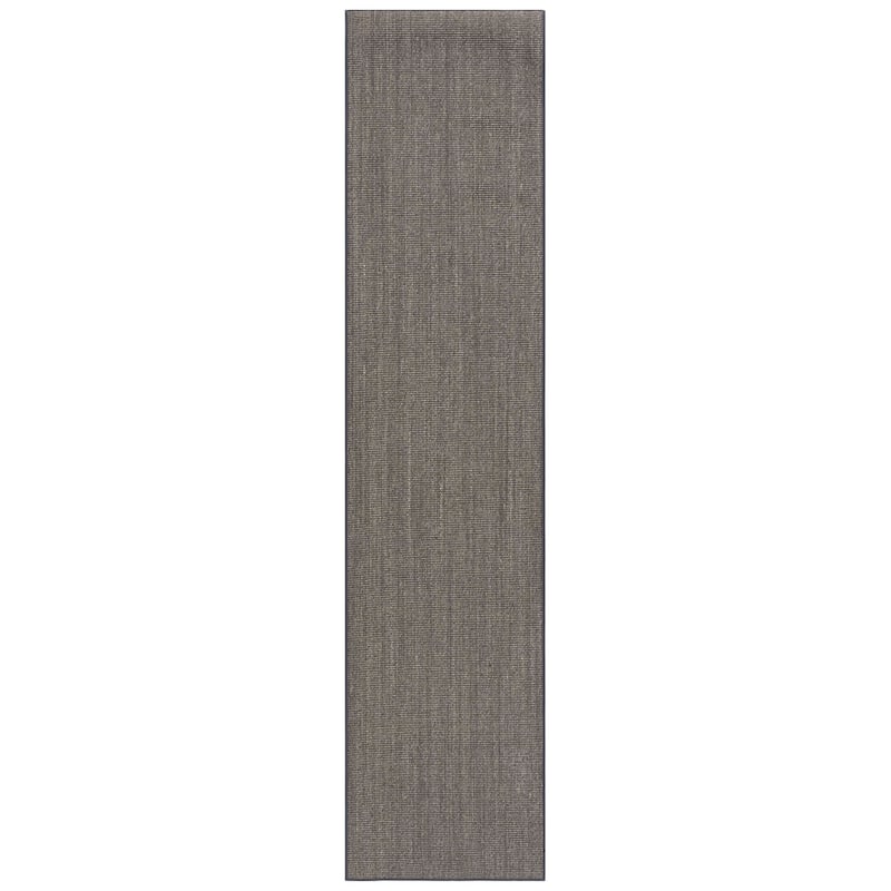 Martha Stewart by SAFAVIEH Klarita Sisal & Jute Area Rug - 2'3" x 10' Runner - Charcoal