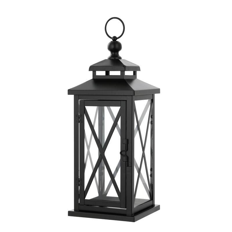 SAFAVIEH Lighting Doree Outdoor Lantern - 6" W x 6" D x 18" H - 6Wx6Dx18H