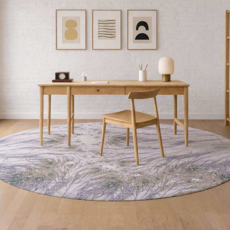 Machine Washable Indoor/ Outdoor Modern Cheraw Chantille Rug