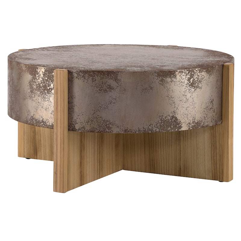 Christopher Knight Home - Rustic Wooden Coffee Table with Burnt Wood Legs