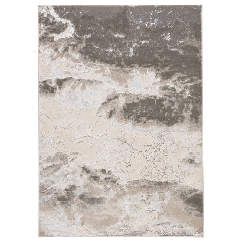 Cisco Abstract Area Rug - 5' x 7'6" - Gray