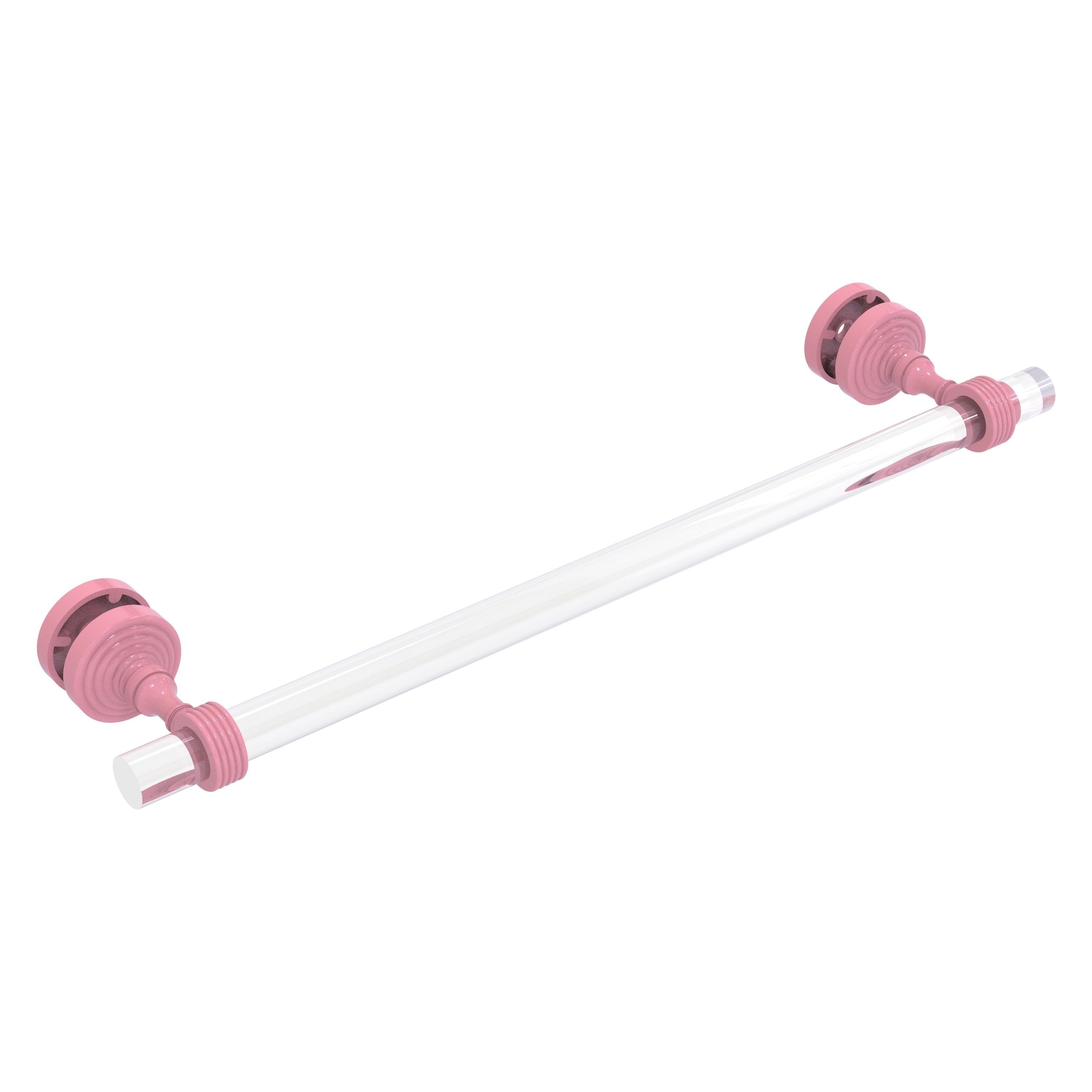 Allied Brass Pacific Grove Collection 18 Inch Shower Door Towel Bar with Grooved Accents