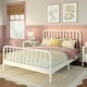preview thumbnail 27 of 32, Max and Lily Jenny Queen Spindle Platform Bed Linen White