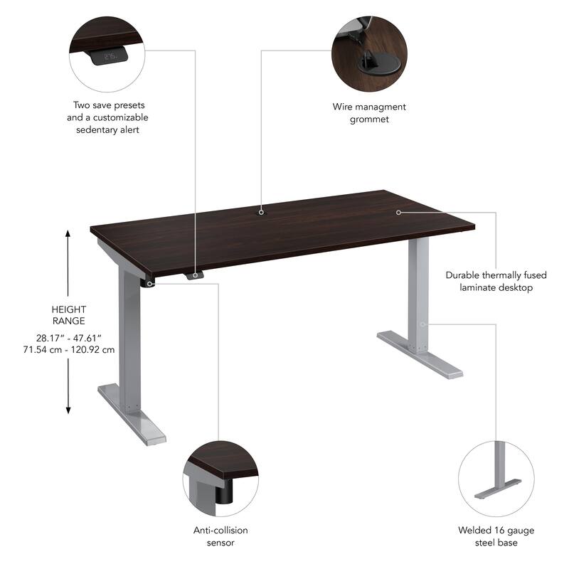 Bush Business Furniture Move 40 Series 60x30 Adjustable Standing Desk