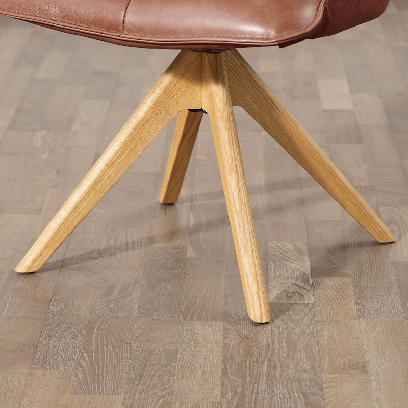 Art Leon Genuine Leather Home Office Swivel Chair