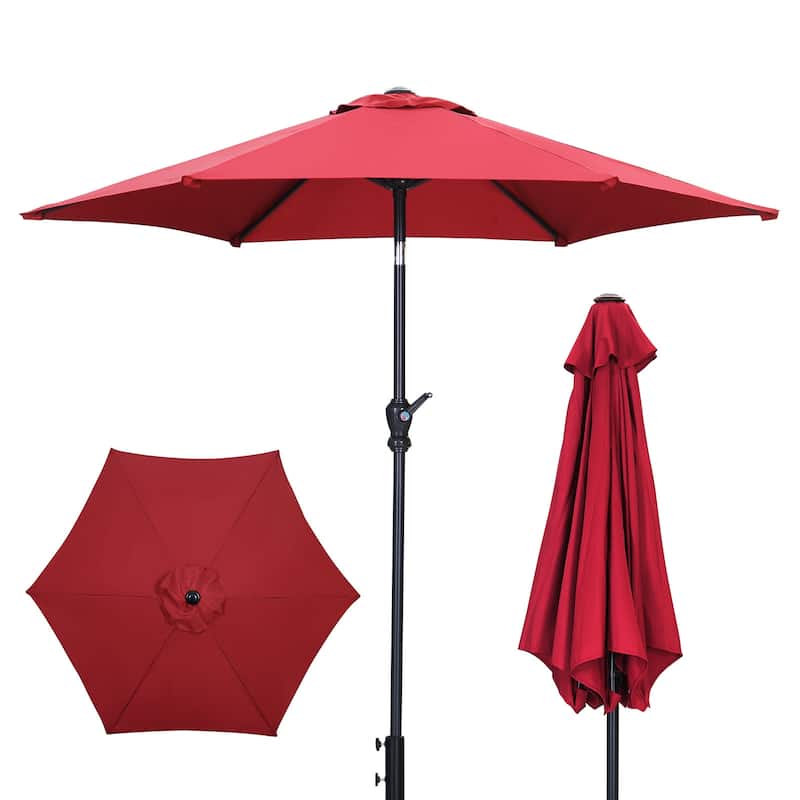 Autlaycil 7.5FT Patio Umbrella with Tilt and Crank